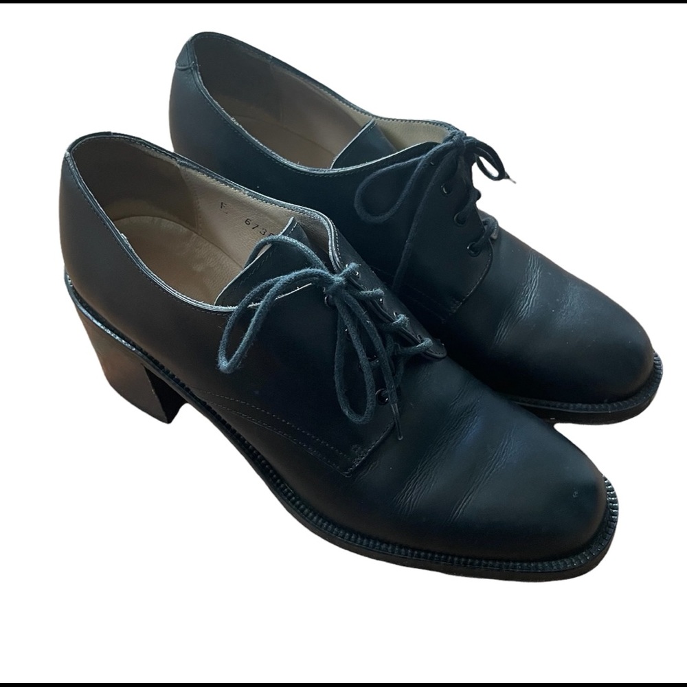 Freelance Classics Lace Up Chunky Heel Classic Shoes